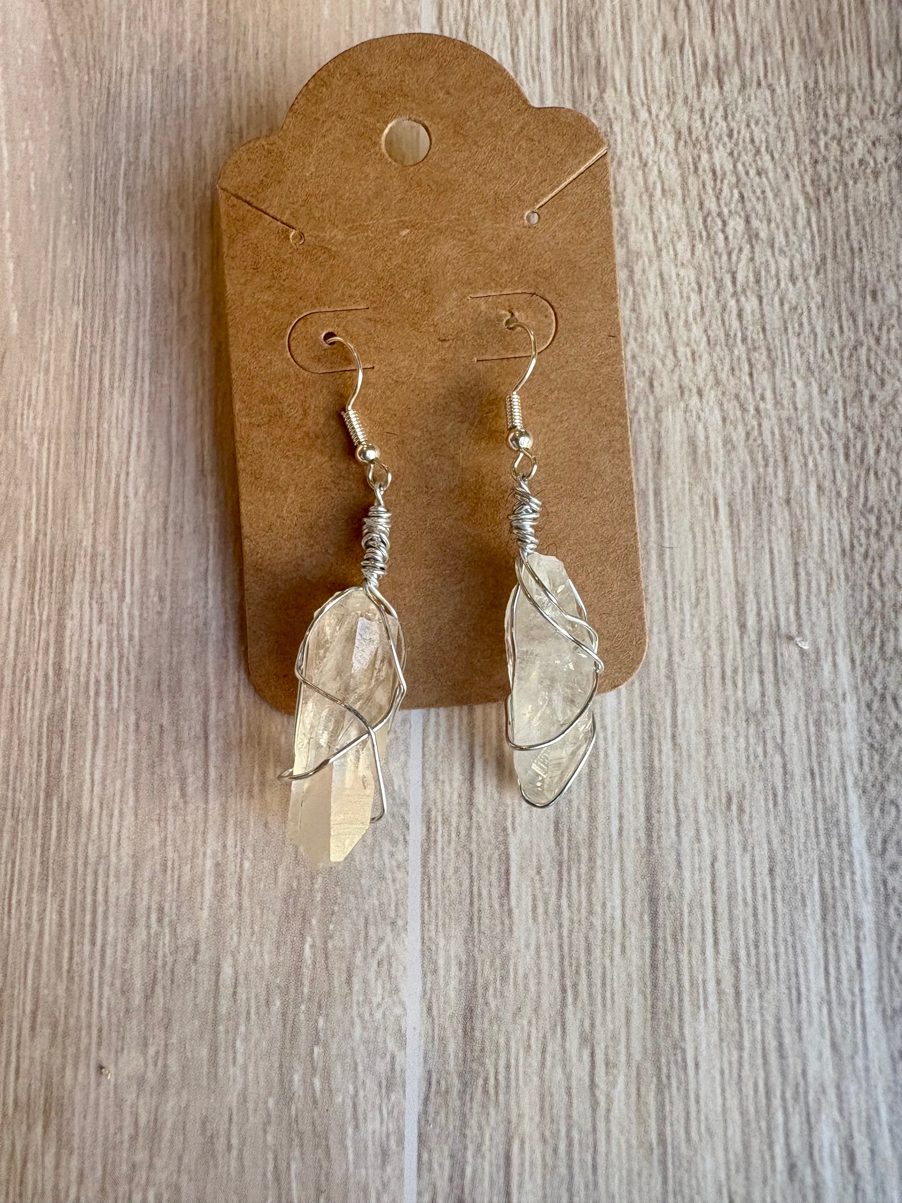 Clear Quartz Earrings